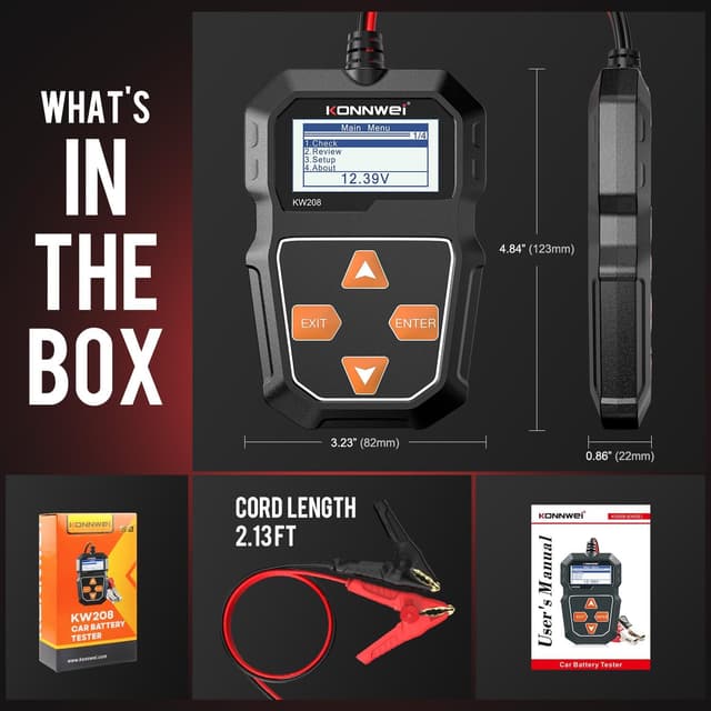 Thumbnail 5 de KONNWEI KW208 12V Battery Tester