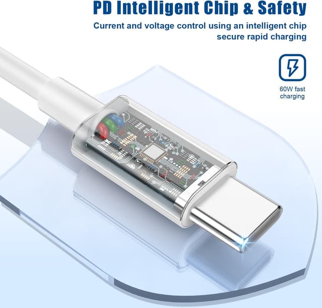 Detalle de pukerehab Long USB C to C Fast Charger Cable 10ft 60W