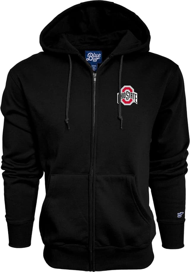 Detalle de Blue 84 NCAA Men’s Full Zip Hoodie Icon (Ohio State Buckeyes)