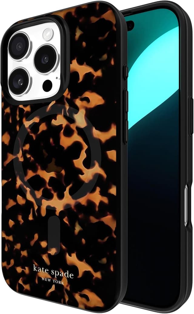 Detalle de kate spade new york iPhone 16 Pro Tortoise MagSafe case