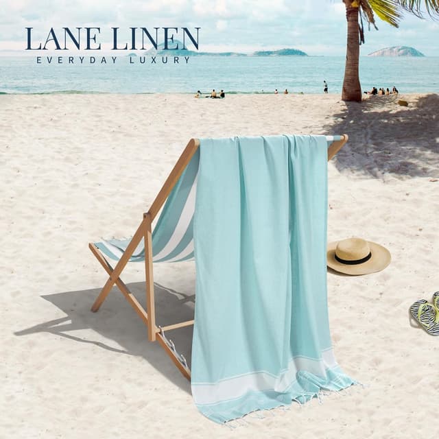 Thumbnail 4 de LANE LINEN Beach Towel 39"x71" Oversized 2 Pack