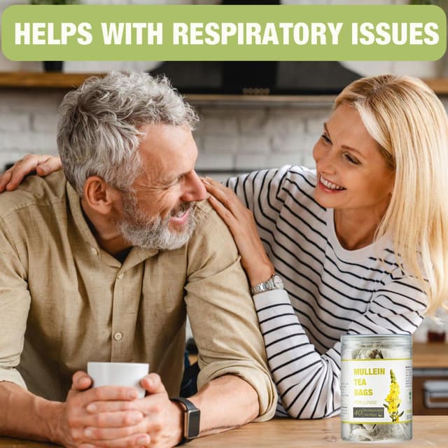 Detalle de 40er Pack Mullein Tee Beutel aus Königskerzenblättern – koffeinfrei & zuckerfrei