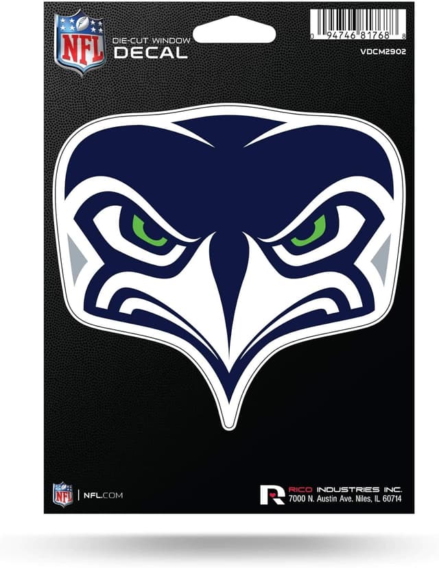 Imagen de Rico Industries NFL Football Seattle Seahawks medium decal 🏈 en OfertitasTOP