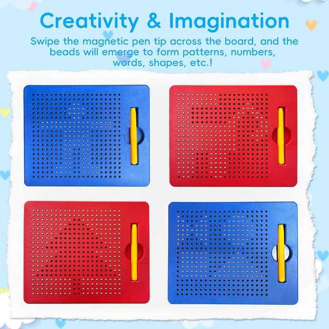 Thumbnail 6 de AMFUN Magnetische Zeichentafel für Kinder 2er Set