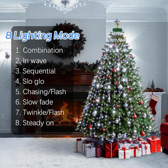 Detalle 2 de Dalugo Christmas tree lights 480 LEDs 2.4m