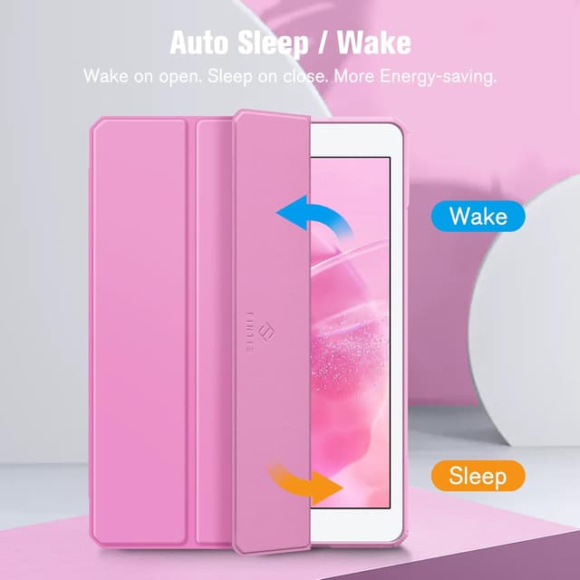 Detalle de FINTIE Hybrid Case for iPad 10.2 inch, Lilac Pink