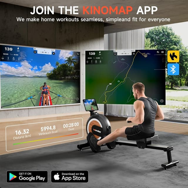 Thumbnail 4 de Wenoker Rudergerät 32 Stufen Widerstand mit App