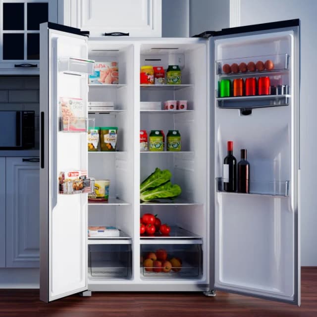 Detalle de Origial COOL AND FREEZE SBS Frigorífico Americano No Frost acero inoxidable