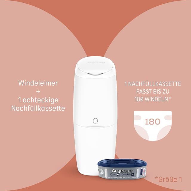 Thumbnail 1 de Angelcare Classic XL Cubo de Pañales 🧷 con Cartucho de Recarga