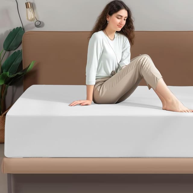 Thumbnail 4 de My Home Store Double Egyptian Cotton Fitted Sheet