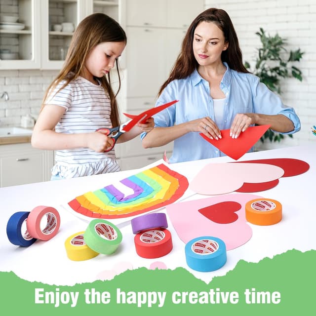 Thumbnail 6 de Fyguard 8 Rolls Coloured Masking Tape 23mm