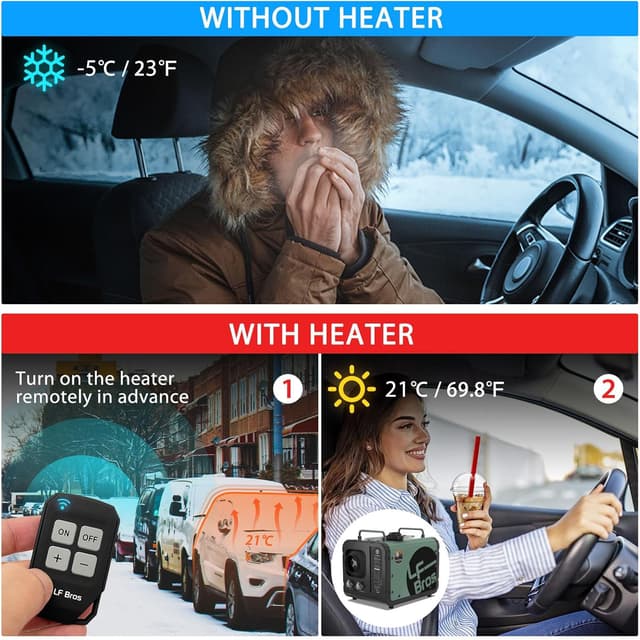 Detalle 2 de LF Bros diesel heater 5 kW for parking