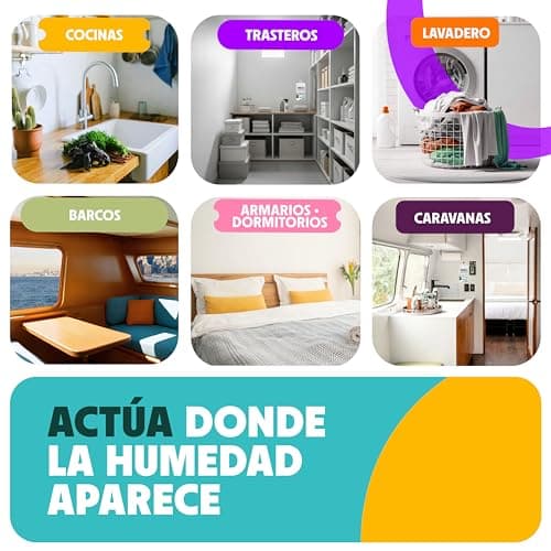 Detalle de Bolsas antihumedad DRYBOSS para armarios XL (pack 10, 2,5 kg) para absorber condensación y olores