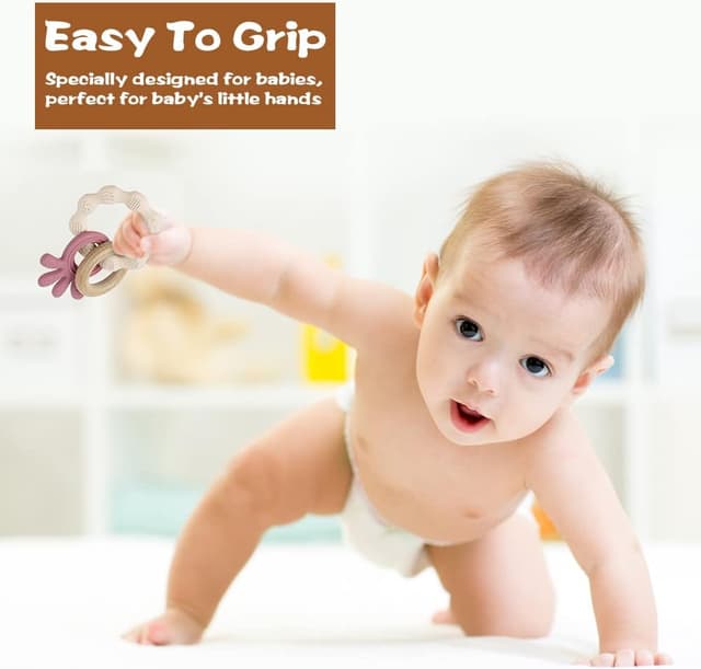 Detalle 2 de Vicloon Dentizione Neonati Giocattolo 3 pezzi