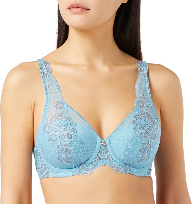 Detalle 2 de Triumph Wild Peony Florale WP women’s padded bra with lace and spacer cups