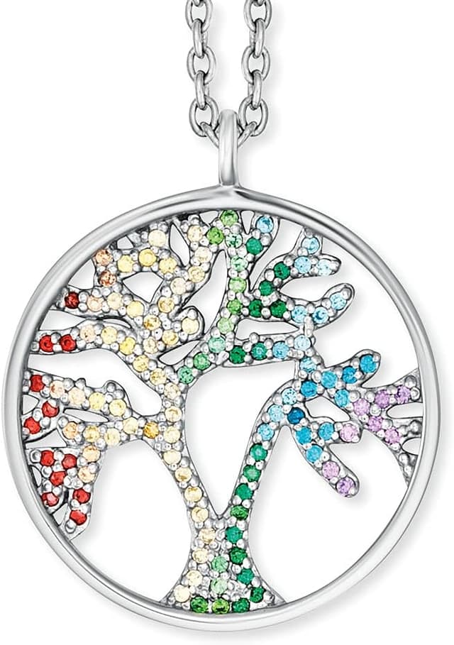 Detalle de Engelsrufer Halskette Lebensbaum 42–50 cm