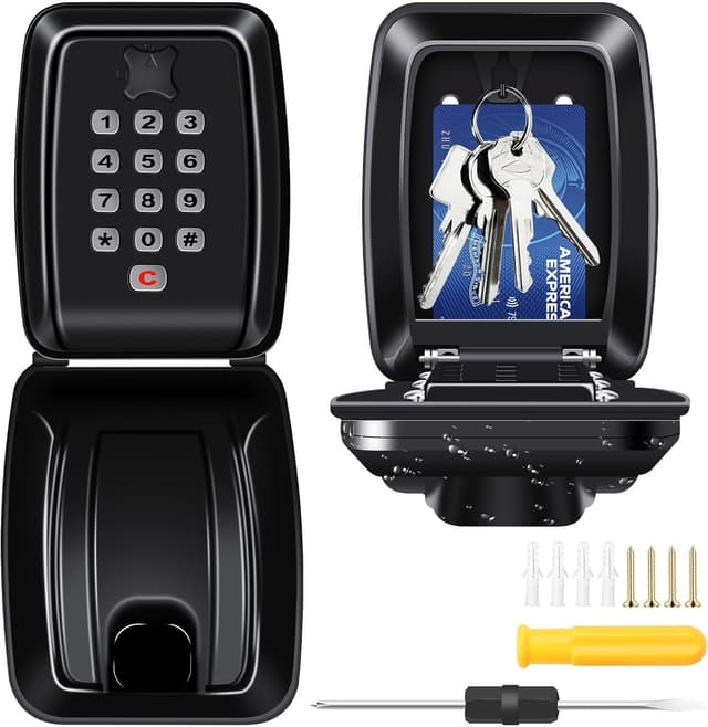 Imagen de KeySafe Pro 12-Digit Wall Mounted Key Box en OfertitasTOP