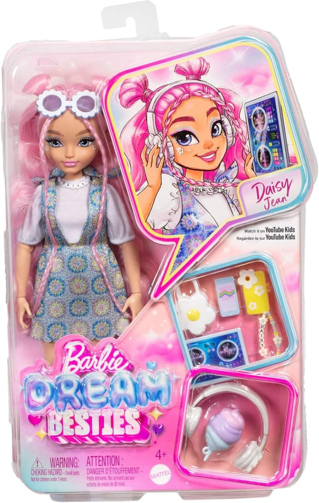 Thumbnail 5 de Barbie Dream Besties Daisy Jean 🎤 Muñeca moda con accesorios