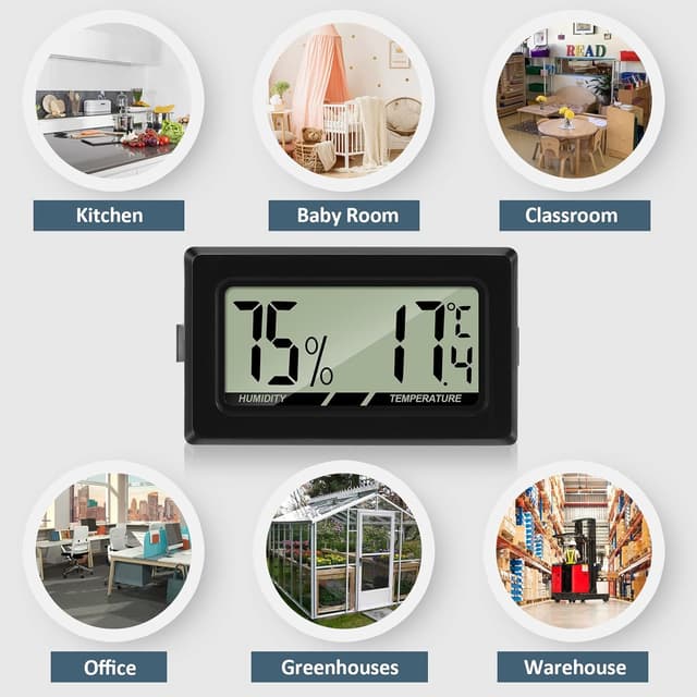 Thumbnail 6 de Thlevel Luftfeuchtigkeitsmesser Hygrometer 5 Stück