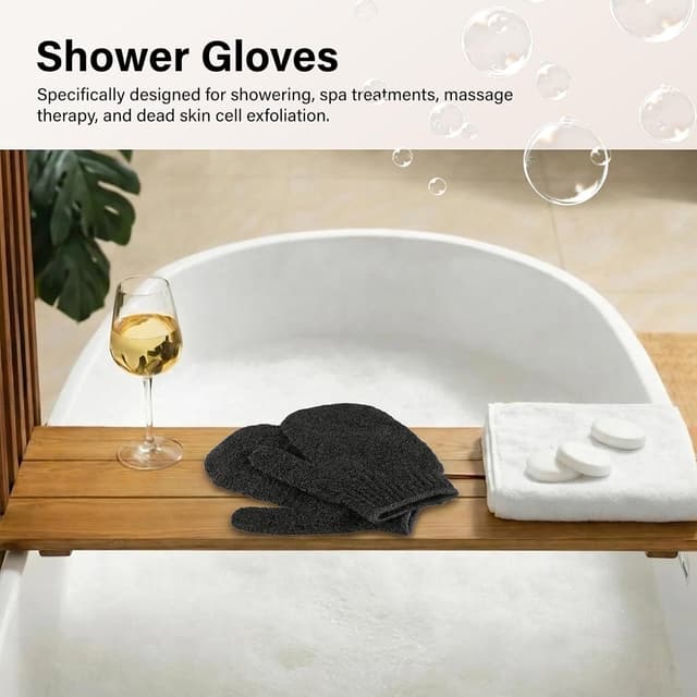 Thumbnail 6 de Exfoliating Gloves 18pc bamboo shower mitts