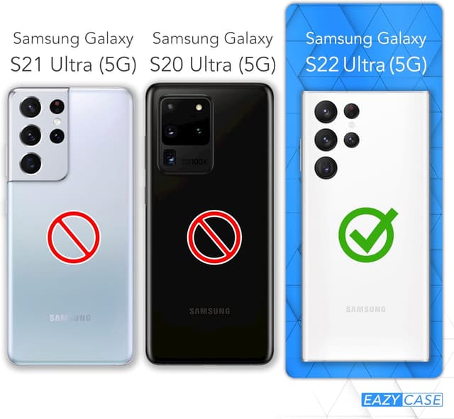 Thumbnail 6 de EAZY CASE Handykette für Samsung Galaxy S22 Ultra 5G – Umhängeband mit Schutzhülle, Silikon/TPU, Clips in Rose