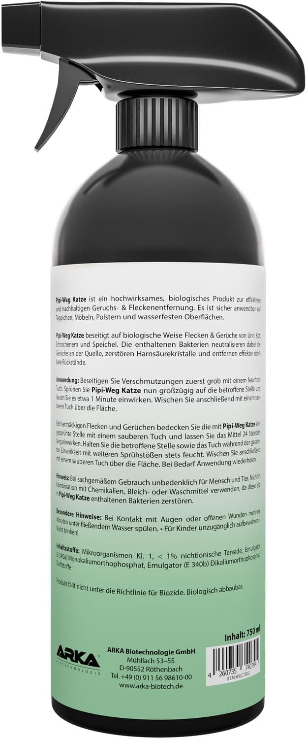 Detalle 2 de Pipi-Weg Enzymreiniger Katzenurin 750 ml