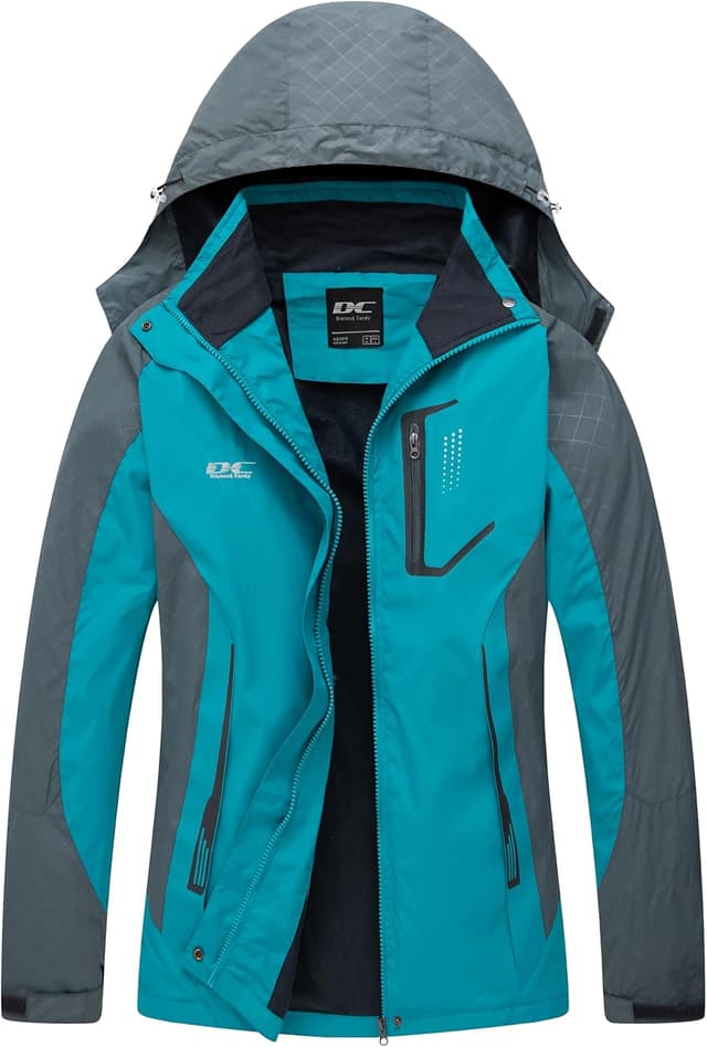 Detalle de Regenjacke Damen mit Kapuze, wasserdicht