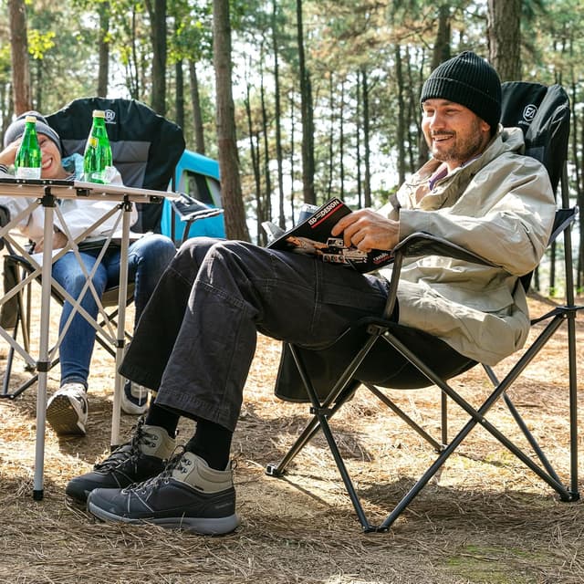 Detalle 2 de EVER ADVANCED Luxus Campingstuhl 160 kg