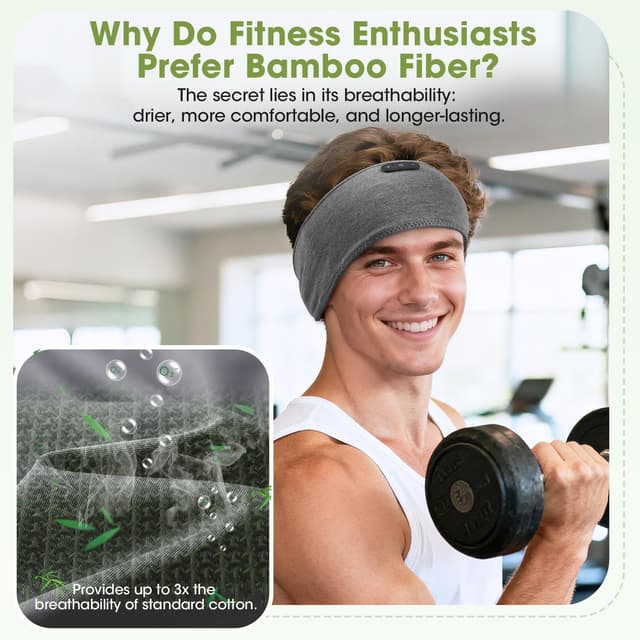 Detalle de LC-dolida Schlafkopfhörer Bluetooth Stirnband