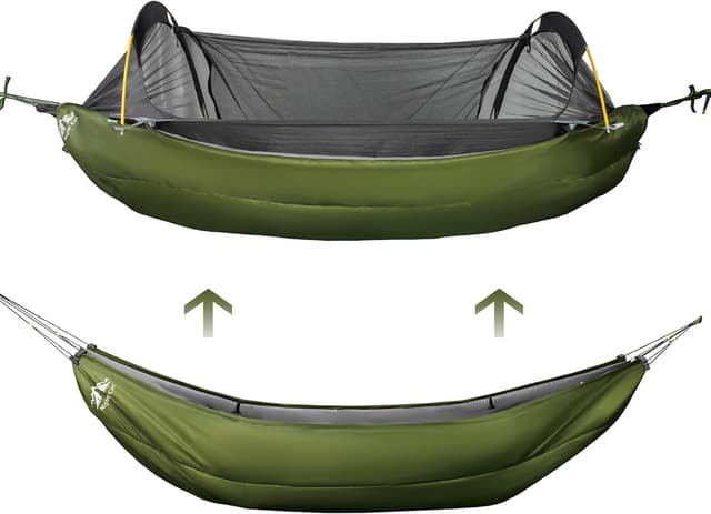 Detalle de Night Cat sous-quilt pour hamac de camping (underquilt) – couverture thermique 240 × 110 cm