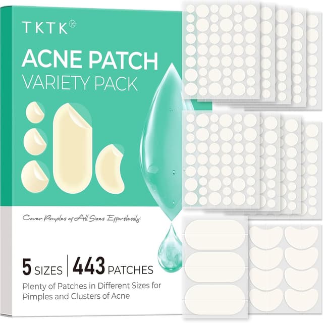 Imagen de TKTK 443 Count Hydrocolloid Acne Patches for Face 🩹 en OfertitasTOP