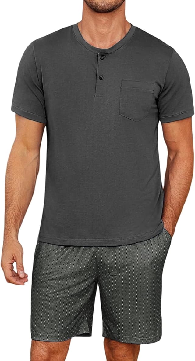 Thumbnail 6 de Jahetuul Pijama Hombre Verano Manga Corta