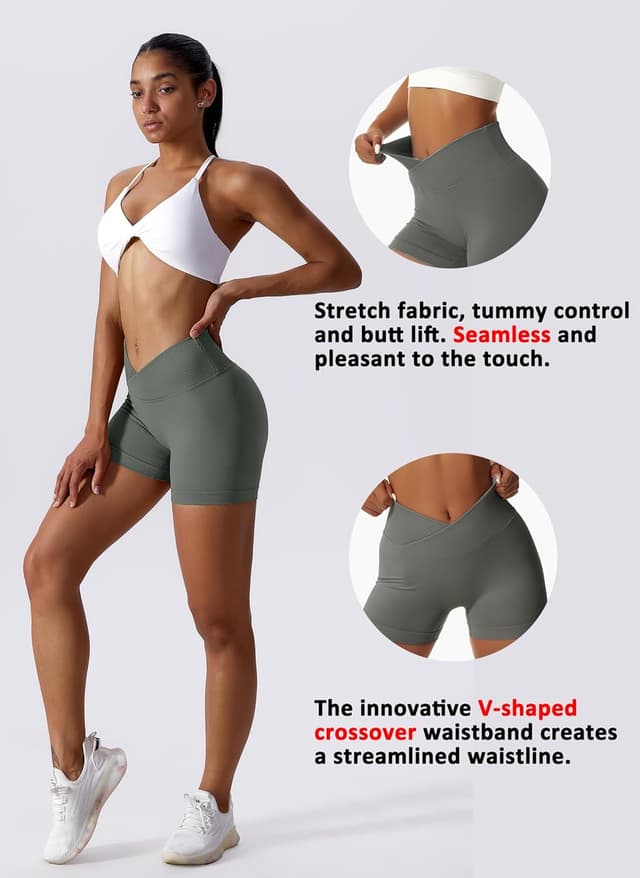 Detalle 2 de Coswind short de sport gainant taille haute