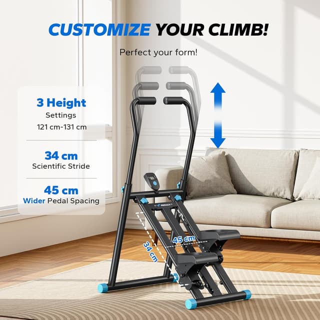 Detalle 2 de MERACH Upgraded Stair Stepper Exercise Machine for Home Gym (Foldable Vertical Stair Climber)