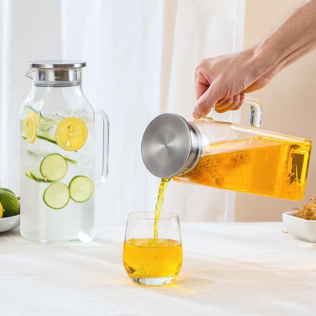 Thumbnail 5 de Netany 2 Pack 2L Glass Pitcher 🥤