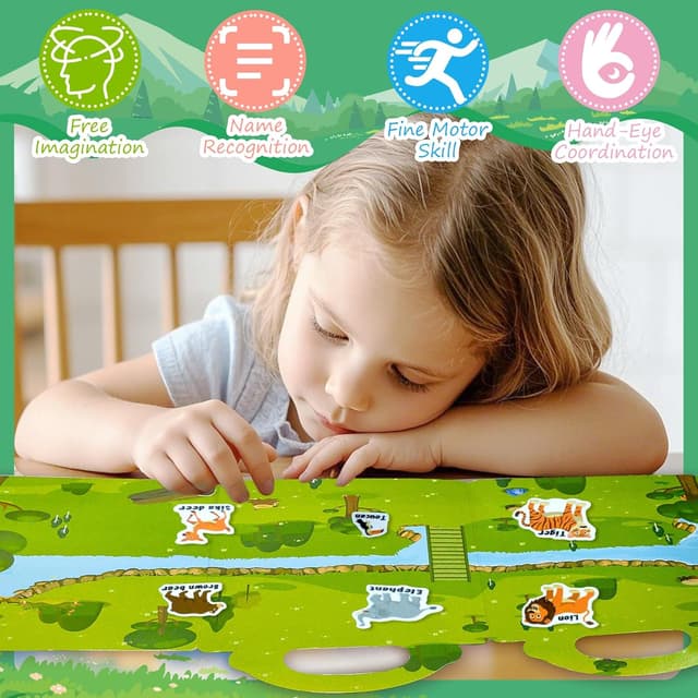 Thumbnail 3 de Reusable Sticker Books 4-Pack for Ages 2–5