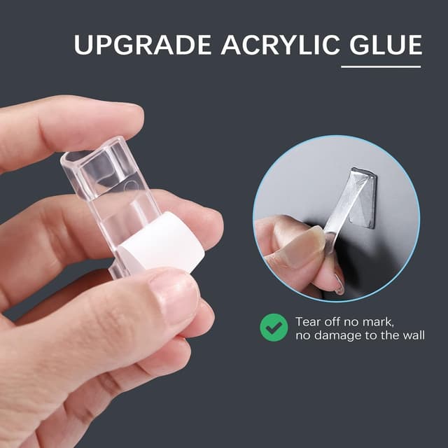 Thumbnail 6 de VIPMOON 70 Pcs self-adhesive cable clips