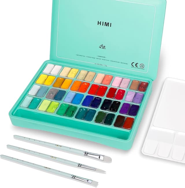 Detalle de ABEIER HIMI Gouache Paint Set 48 colours, 12ml ๐จ