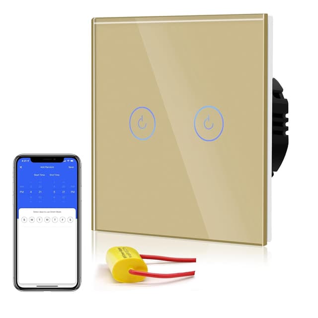 Detalle 2 de BSEED Smart Light Switch 2 pack, 1 gang