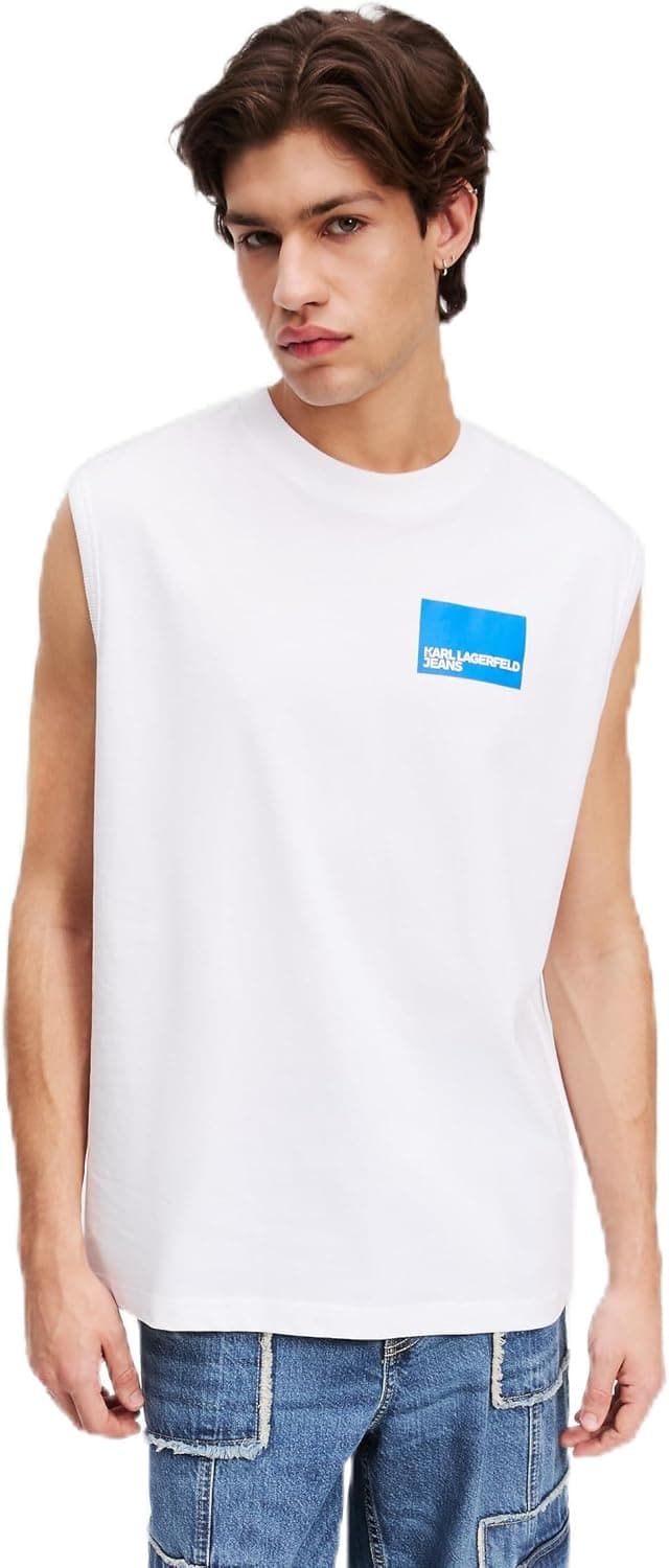 Detalle de Karl Lagerfeld Herren Relaxed Box Logo Tank