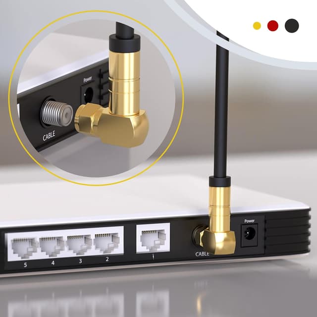 Thumbnail 5 de SAT Kabel 5m Koaxialkabel DVB-S2 Schwarz