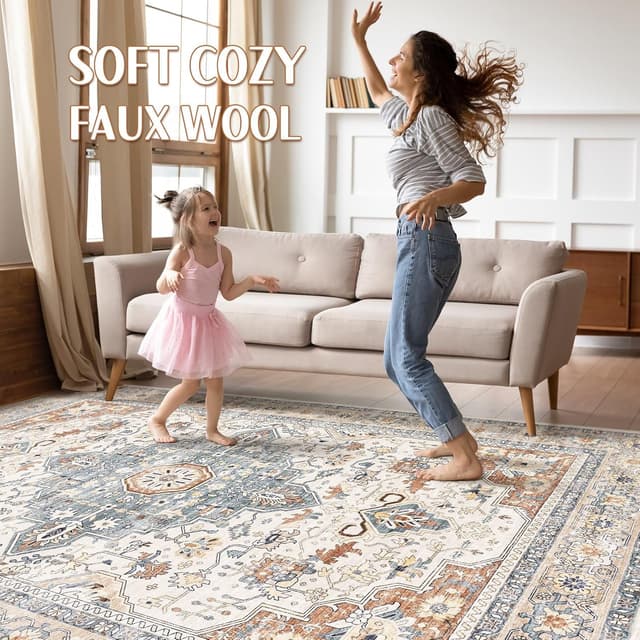 Detalle de LOONGRUG 9x12 Area Rug for Living Room