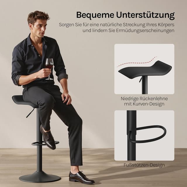 Thumbnail 4 de WOLTU Barhocker 57,5–79 cm höhenverstellbar