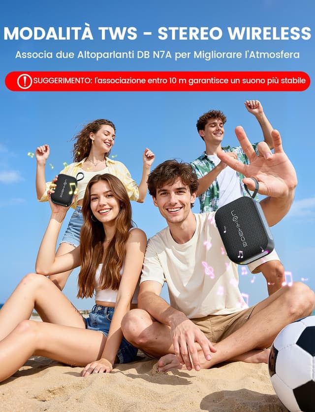 Detalle de UOHHBOE cassa Bluetooth 20 W IPX5