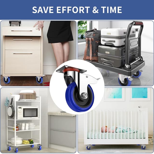 Thumbnail 6 de Forever Speed Schwerlastrollen 4er Set 125 mm