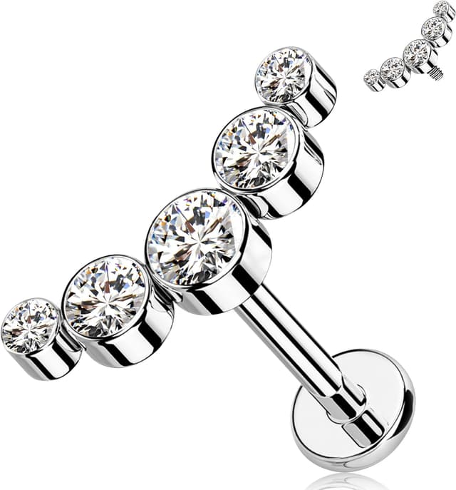 Imagen de Melighting Piercing Labret in Titanio orecchini Helix en OfertitasTOP