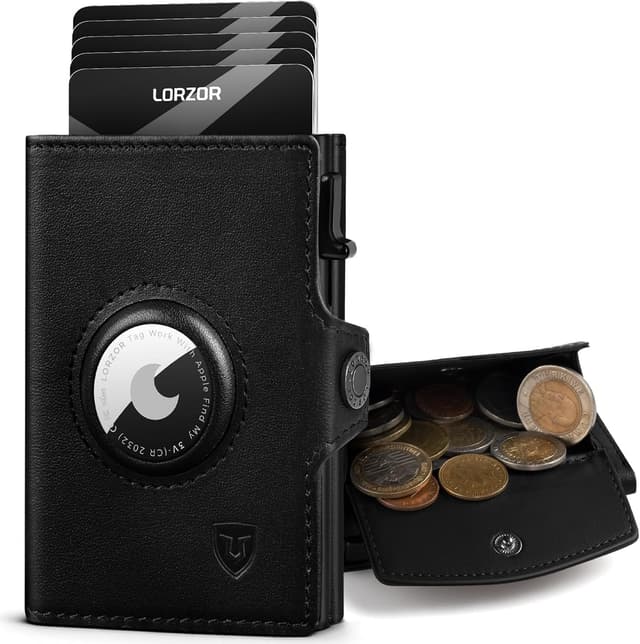 Detalle de LORZOR Portafoglio Airtag XXL per uomo