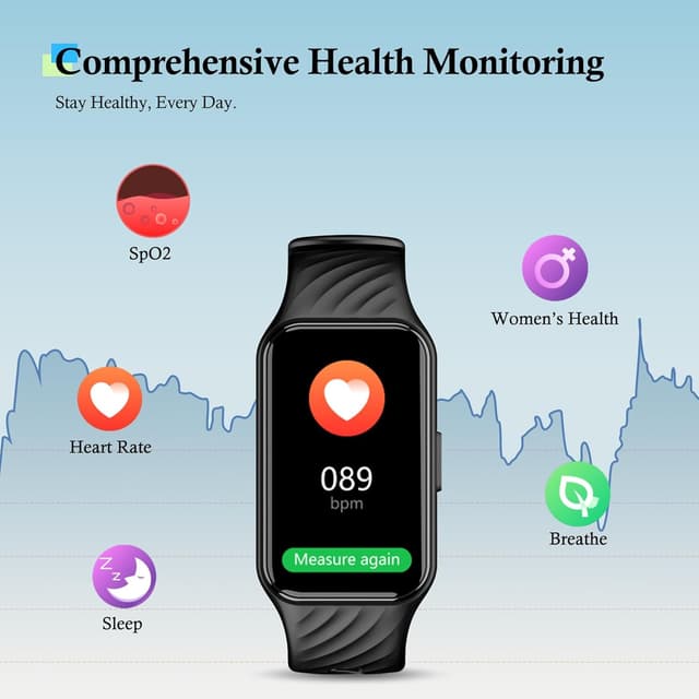 Detalle 1 de IOWODO fitness smartwatch 1.47-inch