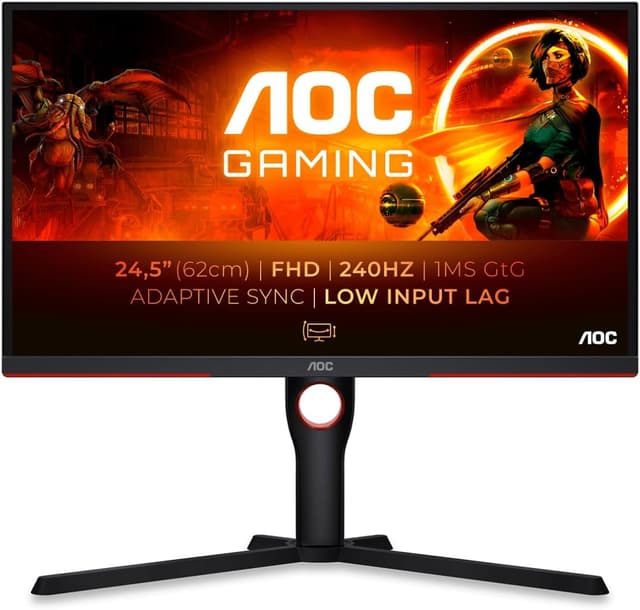 Detalle de AOC 25G3ZM 24.5" 240Hz FHD gaming monitor