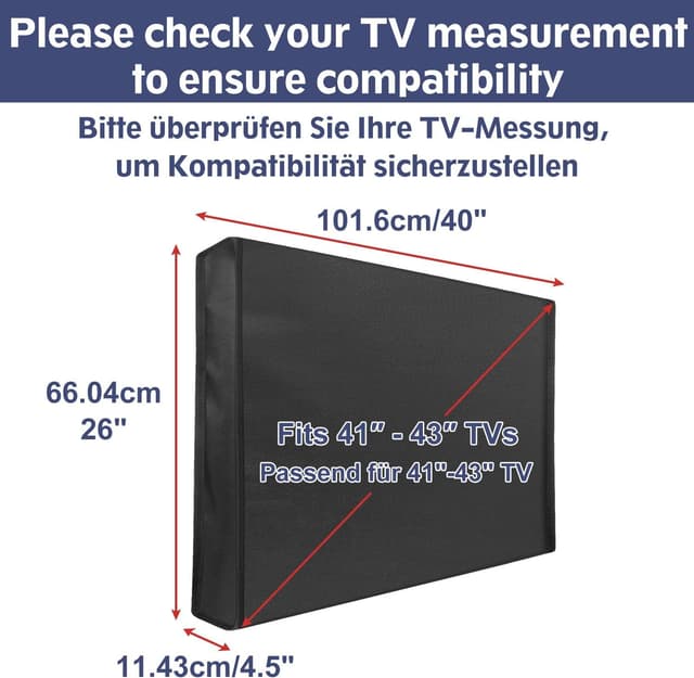 Detalle de Mounting Dream Outdoor TV Cover 41‑43 inch